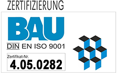 ZERT-BAU – zertifiziert nach DIN EN ISO 9001